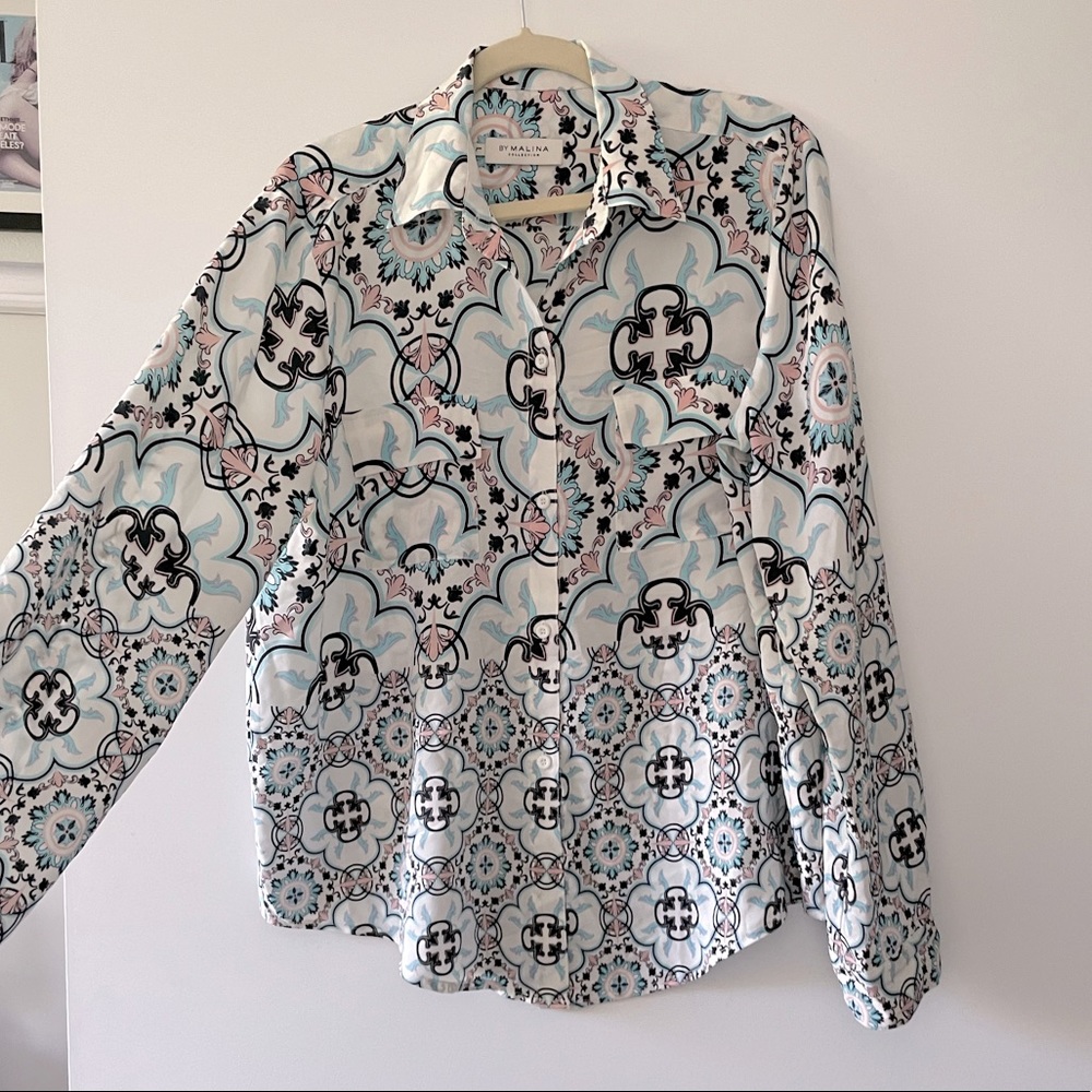 By Malina Sweden silk shirt size L